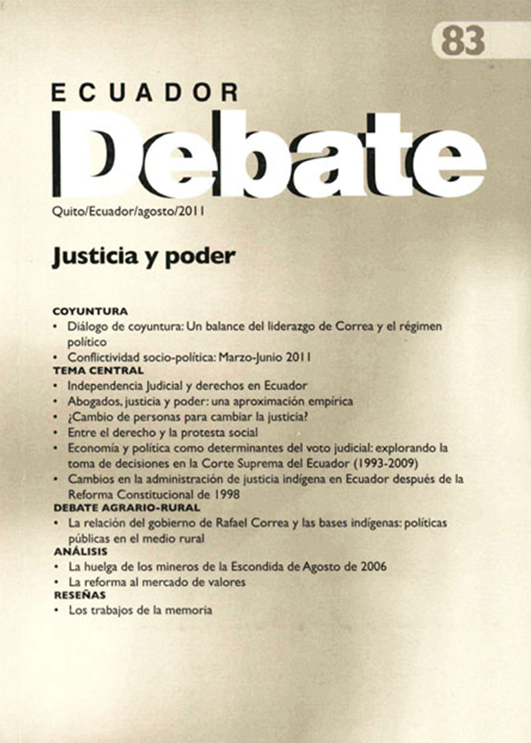 Ecuador Debate N° 83