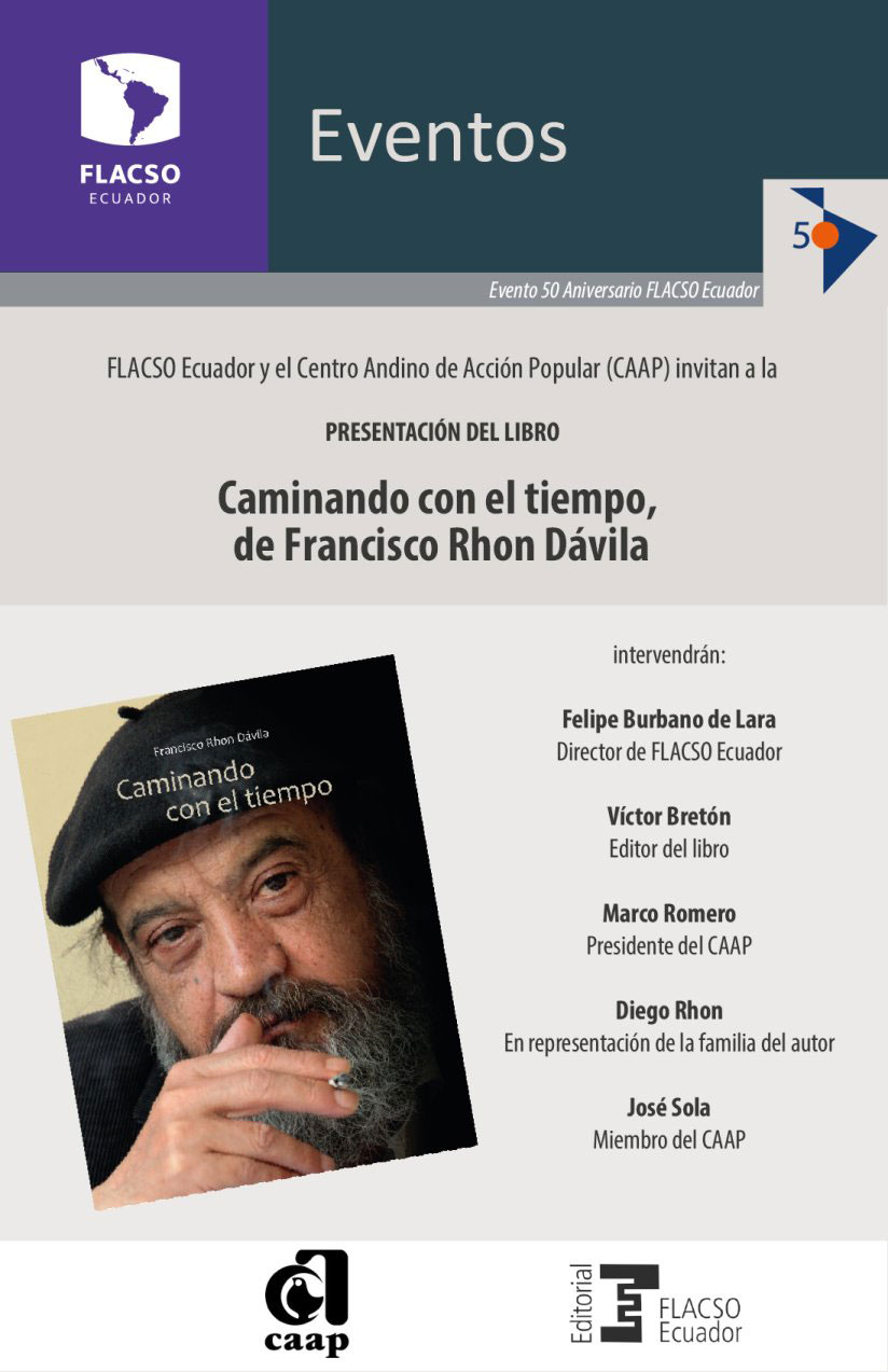 Presentación del libro: Caminando con el tiempo de Francisco Rhon Dávila